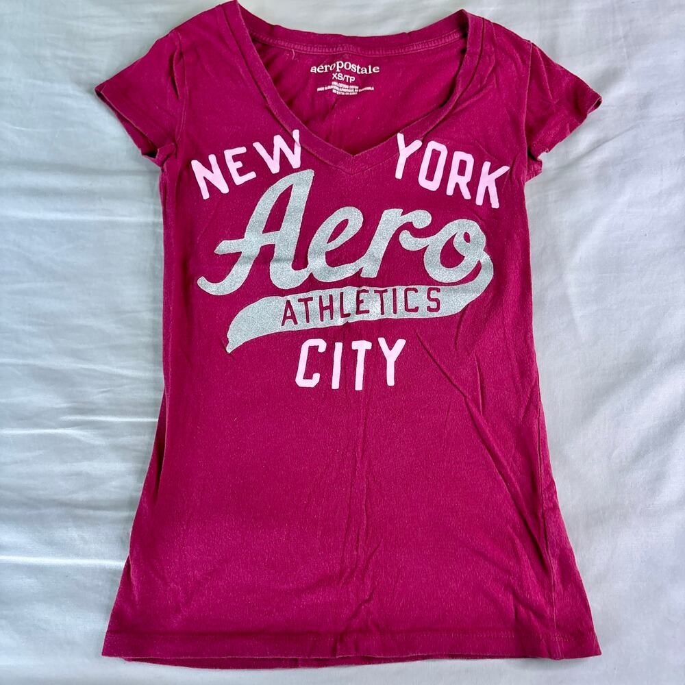 Y2K Aeropostale Pink T Shirt XS